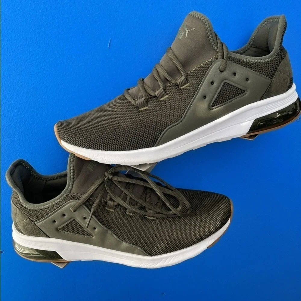 Puma Men's Olive Athletic Shoes